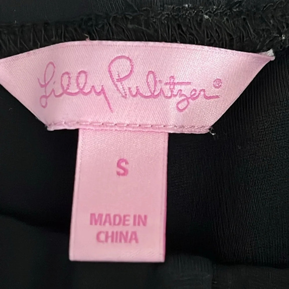 Lilly Pulitzer Essential Ponte Knit Travel Pants in Black - Size Small - Picture 5 of 7